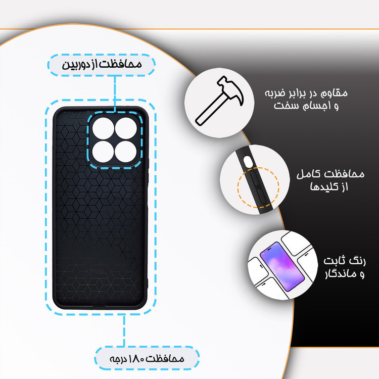 کاور گارد قاب مدل دورژله ای دخترانه مناسب برای گوشی موبایل آنر X8a 4G