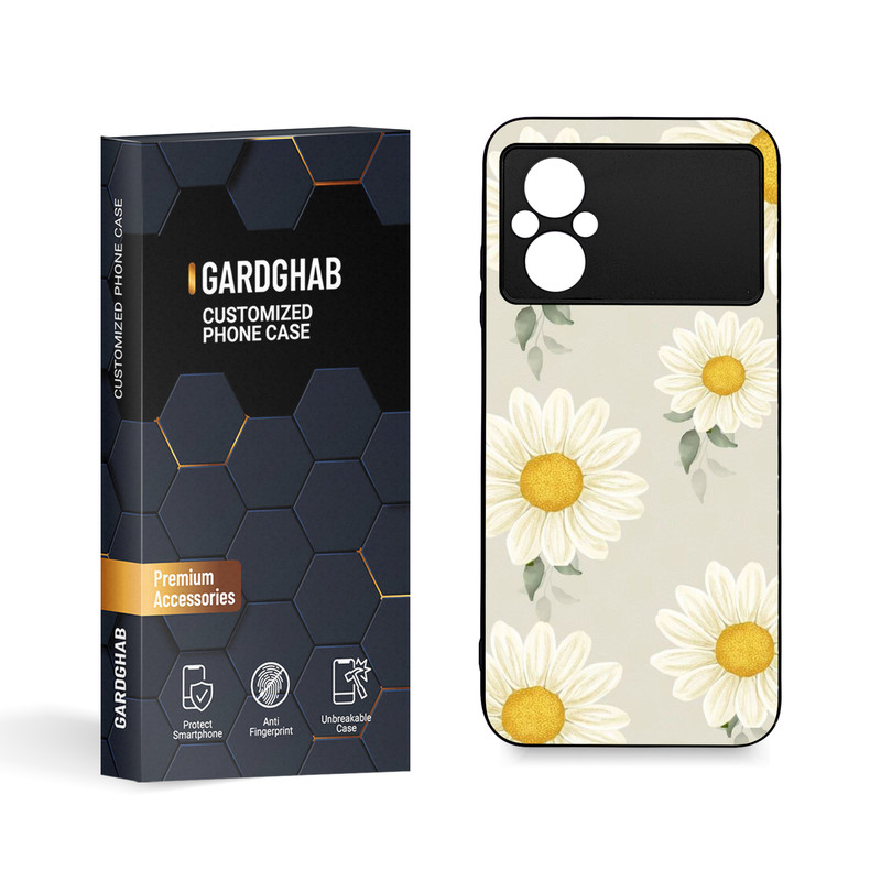 کاور گارد قاب مدل گل مناسب برای گوشی موبایل شیائومی Poco M4 5G / M5 4G