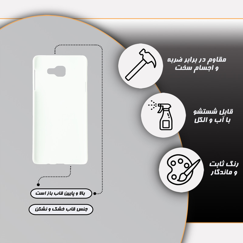کاور گارد قاب مدل ساده مناسب برای گوشی موبایل سامسونگ Galaxy A7 2016 / A710