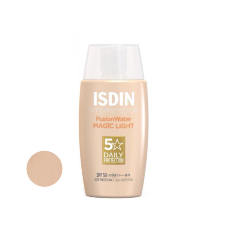 کرم ضد آفتاب رنگی ایزدین SPF 50 مدل magic مناسب انواع پوست حجم 50 میلیلیتر