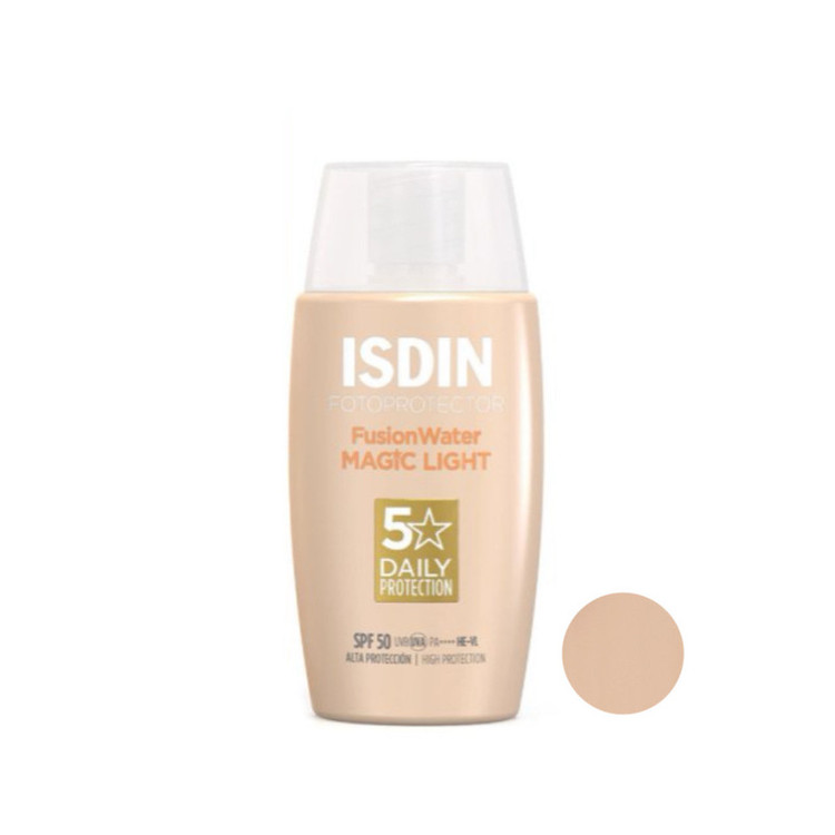 کرم ضد آفتاب رنگی ایزدین SPF 50 مدل magic مناسب انواع پوست حجم 50 میلیلیتر