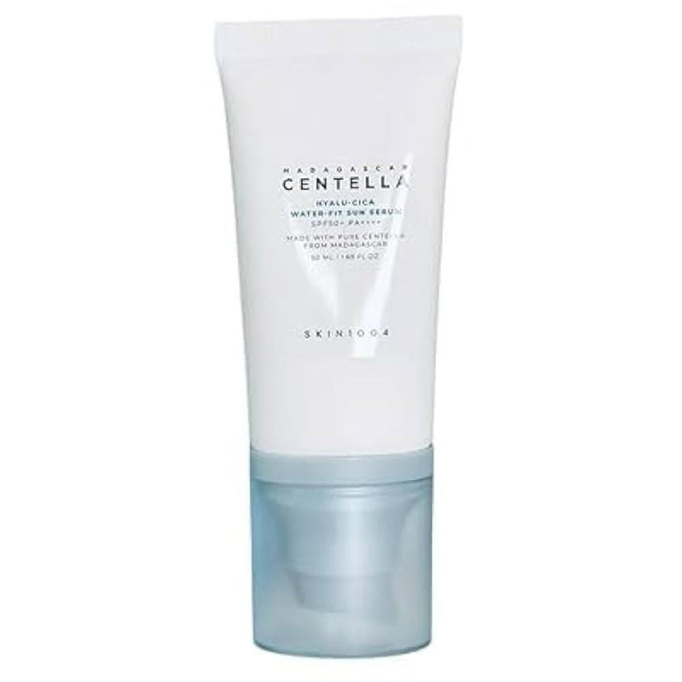 کرم ضد آفتاب بدون رنگ اسکین 1004 SPF 50 مدل Hyalu-Cica Water محافظ UVA ،UVB، مناسب برای انواع پوست، حجم 50 میلیلیتر