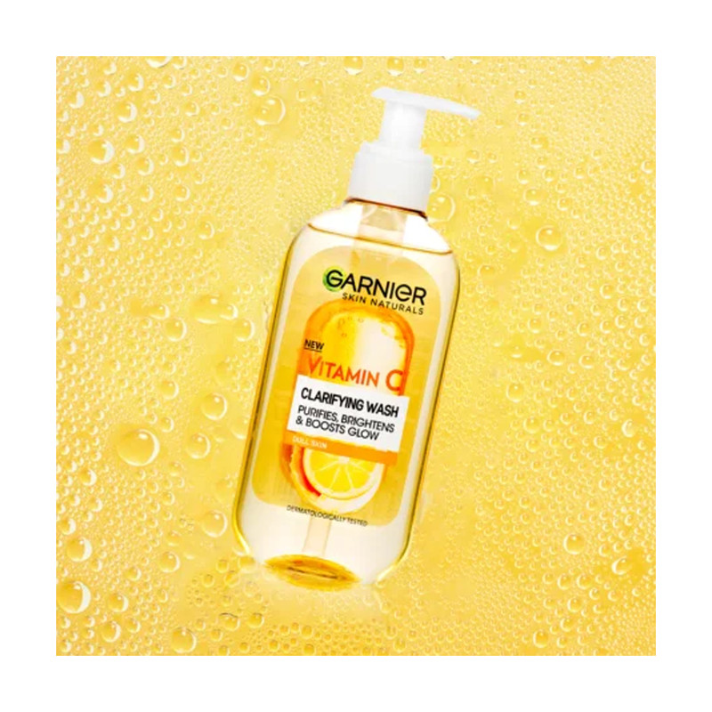 ژل شستشوی صورت گارنیه مدل Vitamin C حجم 200 میلی لیتر