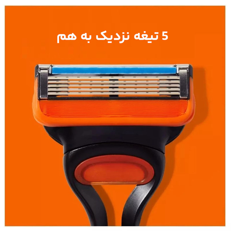تیغ یدک ژیلت مدل Fusion5 Power بسته 4 عددی