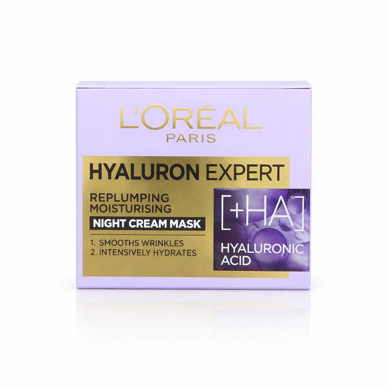 کرم ضد چروک شب لورآل مدل Hyaluron Expert مناسب برای پوست خشک حجم 50 میلی لیتر