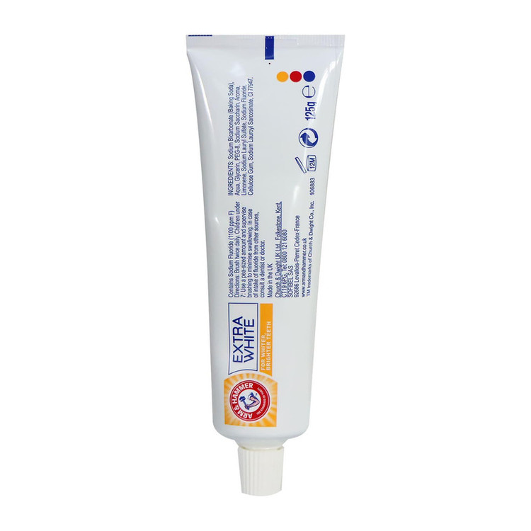 خمیر دندان آرم اند همر مدل Extra White حجم 125 میلی لیتر