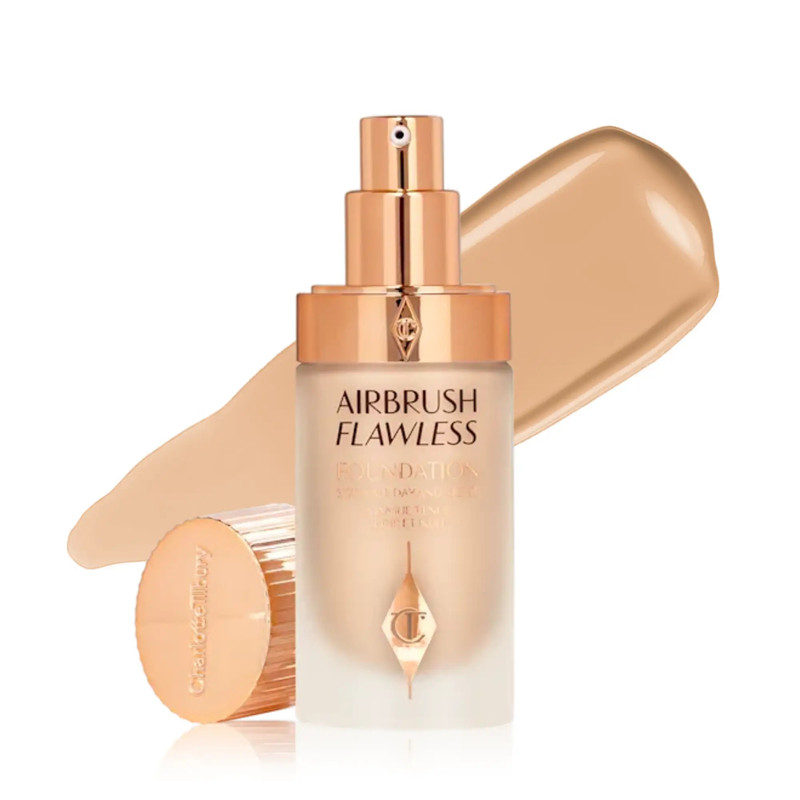 کرم پودر مایع SPF0 شارلوت تیلبری مدل Air Brush Cool شماره 5 مناسب برای انواع پوست حجم 30 میلی لیتر