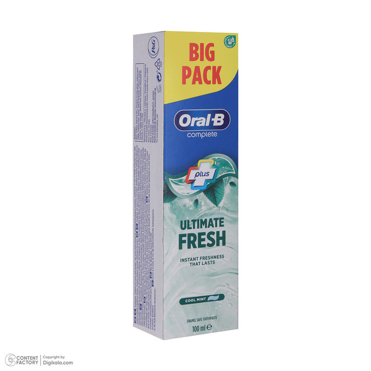 خمیردندان اورال-بی مدل Ultimate Fresh حجم 100 میلی لیتر
