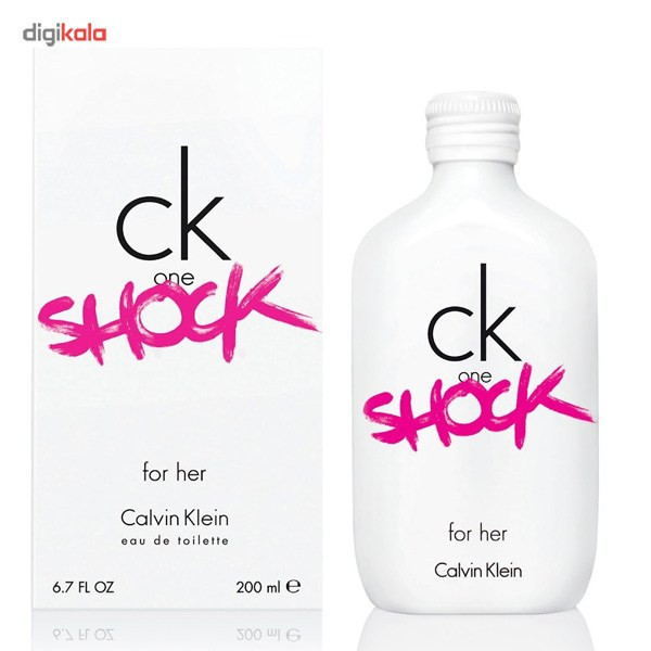 ادو تویلت زنانه کلوین کلاین مدل CK One Shock For Her حجم 200 میلی لیتر
