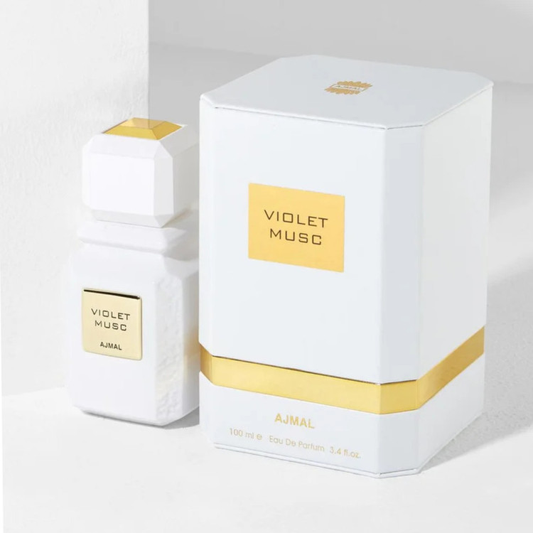 ادوپرفیوم مردانه زنانه اجمل مدل Violet Musc با رایحه گرم حجم 100 میلیلیتر
