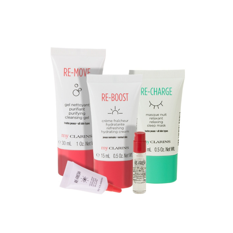 مجموعه مراقبت از پوست کلارنس مدل Healthy skin Must-haves مجموعه 5 عددی