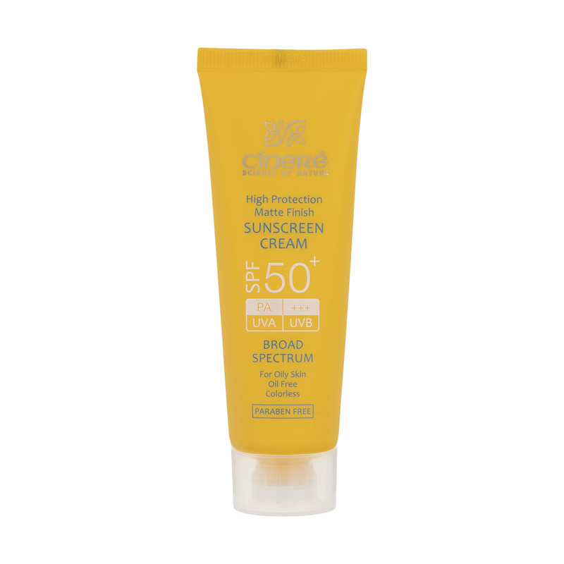 کرم ضدآفتاب بیرنگ سینره مدل SPF50 مناسب پوست چرب، حجم 50 میلیلیتر