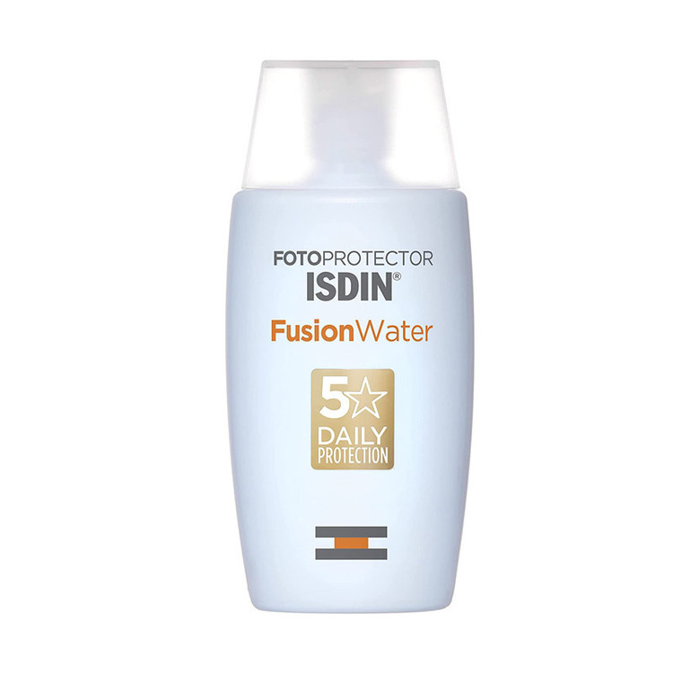 کرم ضدآفتاب بیرنگ ایزدین SPF50 مدل Fusion Water 5 Daily مناسب انواع پوست، حجم 50 میلیلیتر