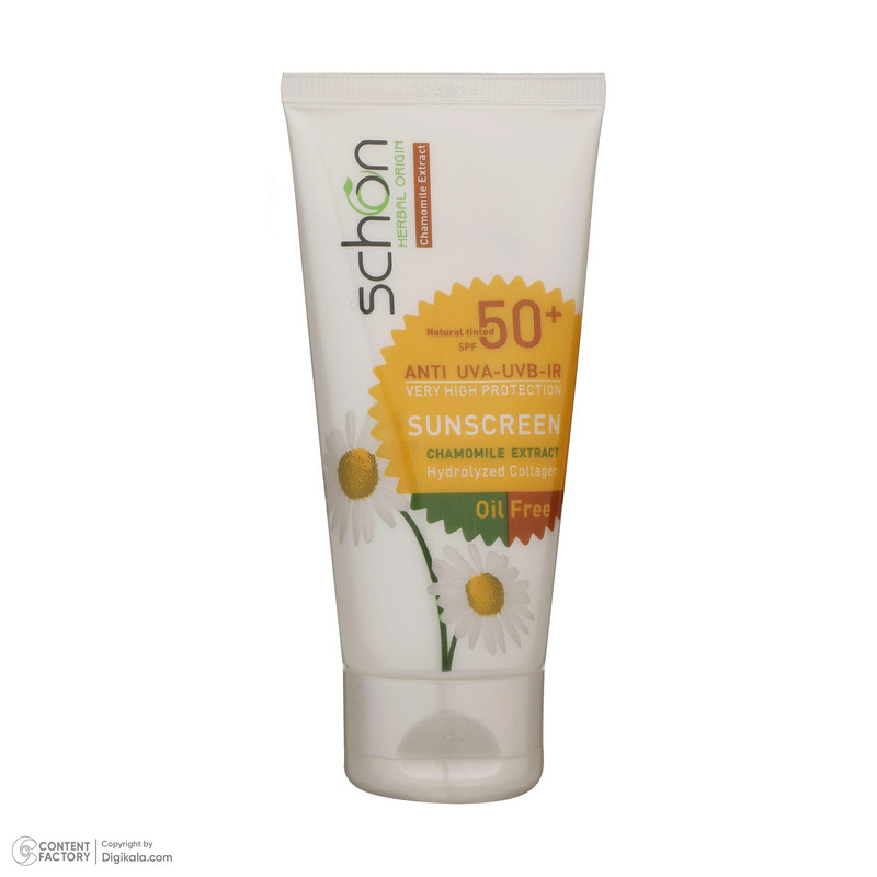 کرم ضدآفتاب رنگی فاقد چربی شون با رنگ طبیعی + SPF50