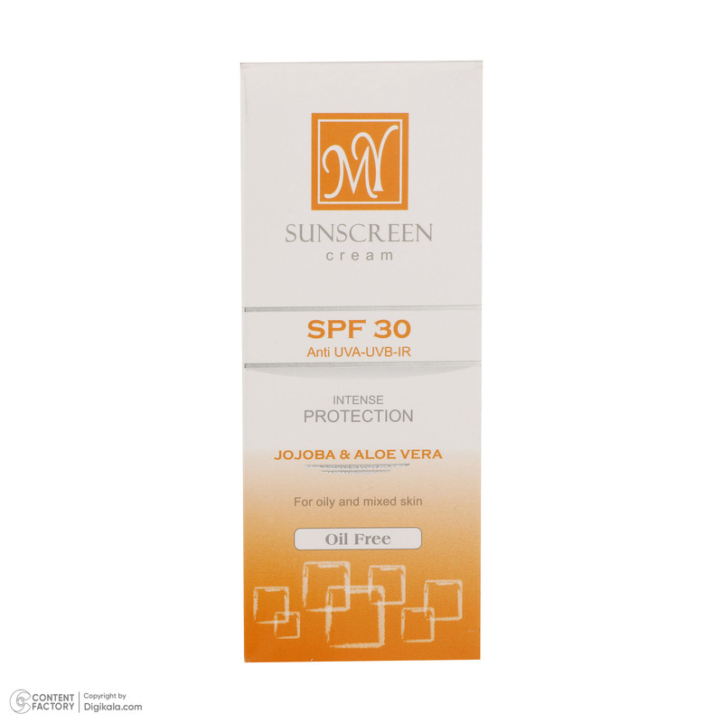 کرم ضدآفتاب بیرنگ مای SPF30 مدل Intense Protection، مناسب پوستهای مختلط و چرب، حجم 50 میلی گرم