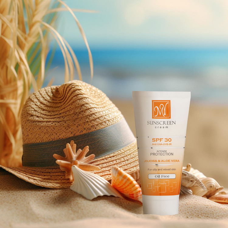 کرم ضدآفتاب بیرنگ مای SPF30 مدل Intense Protection، مناسب پوستهای مختلط و چرب، حجم 50 میلی گرم