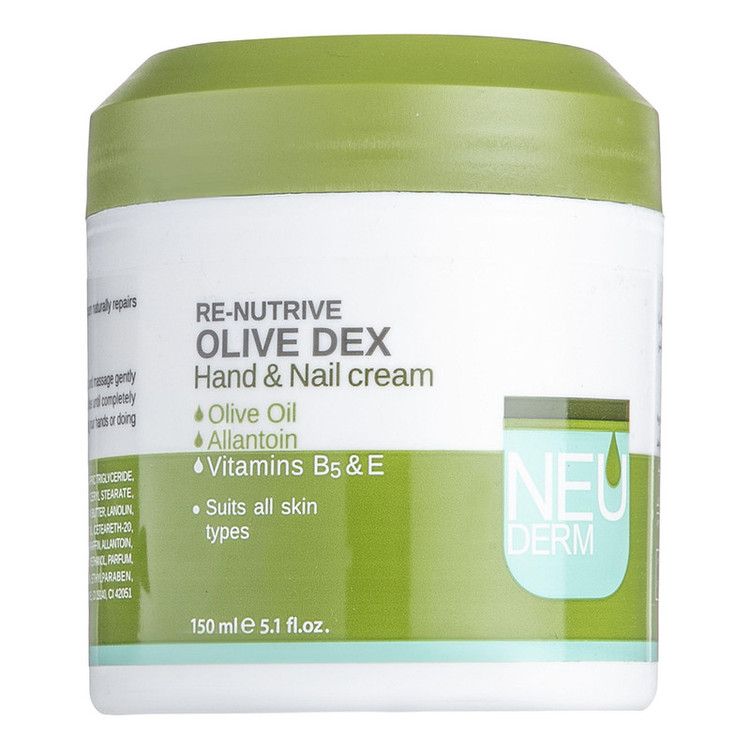 کرم مرطوبکننده دست و ناخن نئودرم مدل Olive Dex حجم 150 میلیلیتر