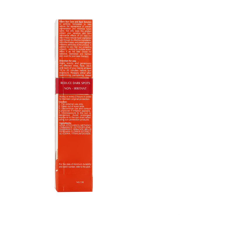 کرم ضد آفتاب و ضد لک بدون رنگ الارو SPF50 مدل Spot Solution محافظ UVA ،UVB، مناسب انواع پوست تحت لیسانس حجم 40 میلیلیتر