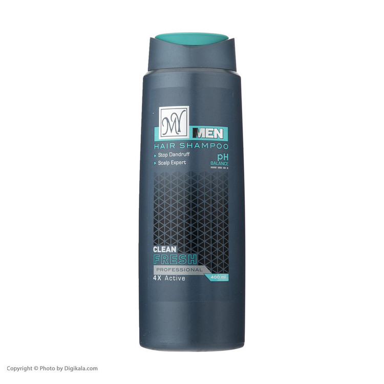 شامپو تقویتکننده و ضدشوره مای مردانه مخصوص موهای چرب و دارای شوره، حجم 400 میلیلیتر مدل Clean Fresh، ضدالتهاب، کنترلکننده چربی مو و ضدقارچ با عصاره آلوئهورا و آووکادو