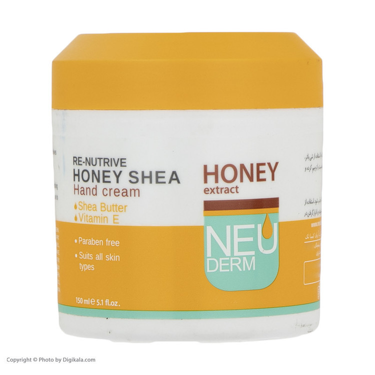 کرم دست نئودرم مدل Honey Shea حجم 150 میلیلیتر