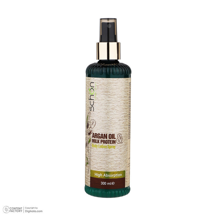 لوسیون بدن شون مدل Argan Oil And Milk Protein حجم 300 میلیلیتر با عصاره آرگان و پروتئین شیر، مرطوبکننده قوی پوست، جذب بالا، ساخت ایران، دارای مجوز سازمان غذا و دارو