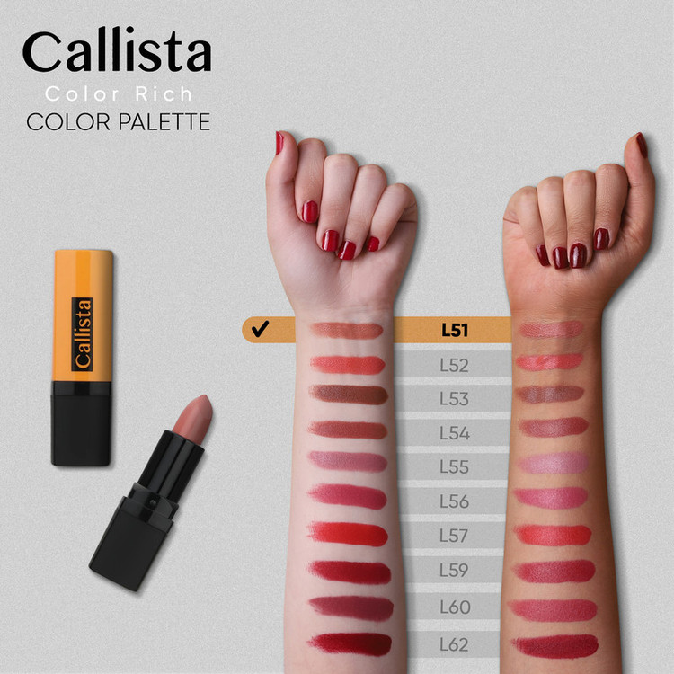 رژ لب جامد کالیستا مدل Color Rich شماره L51