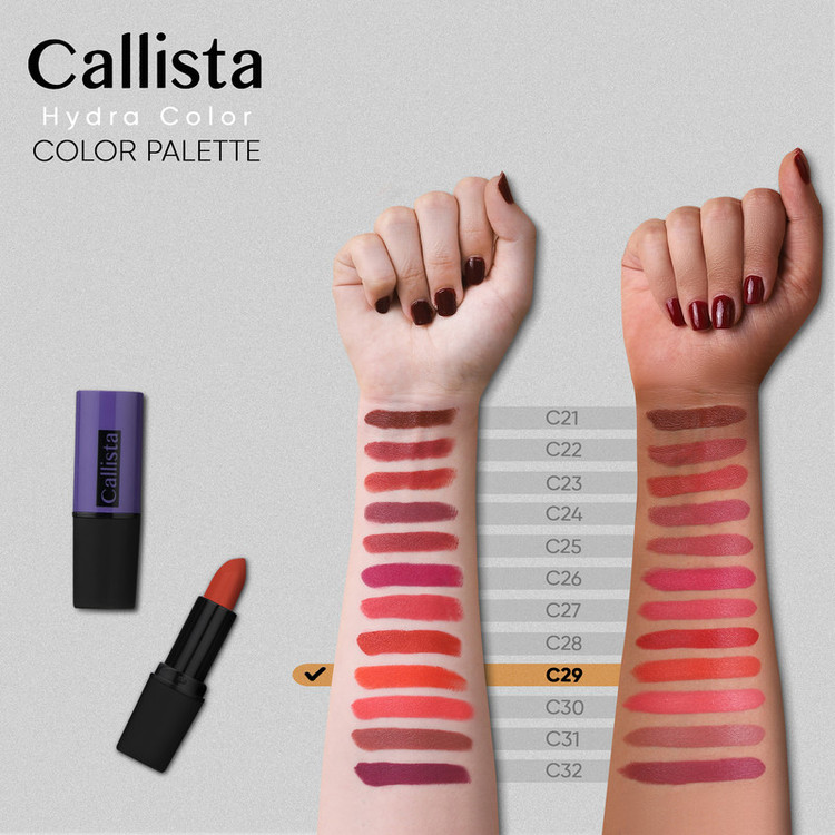 رژ لب جامد کالیستا سری Hydra Color شماره C29