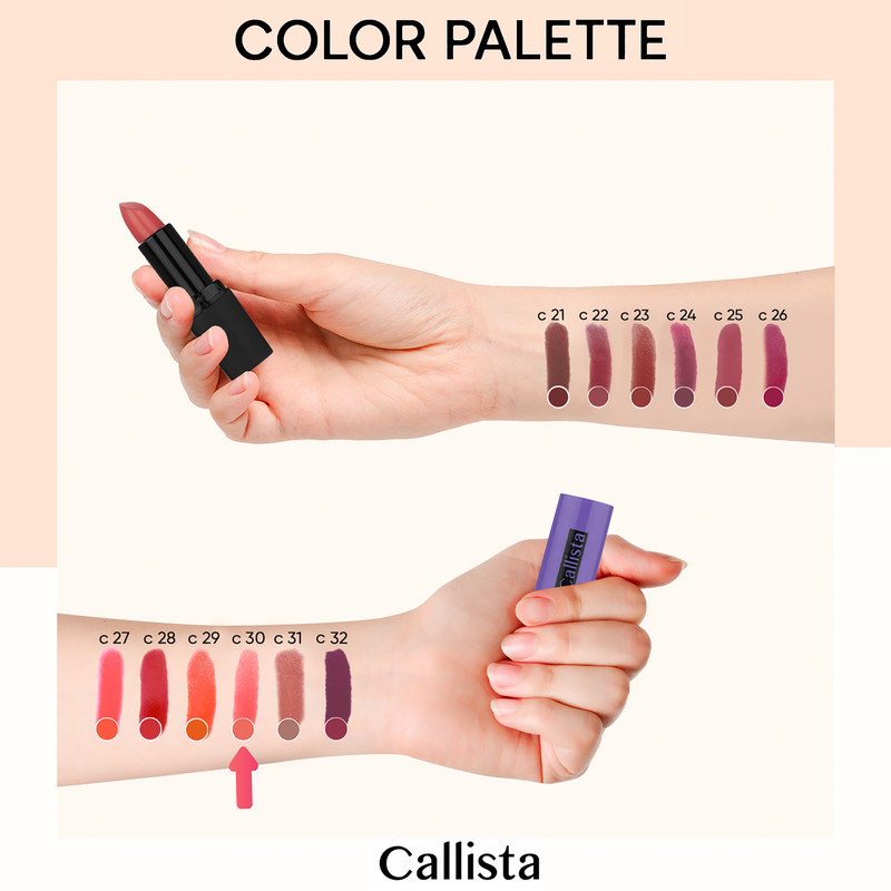 رژ لب جامد کالیستا سری Hydra Color شماره C30