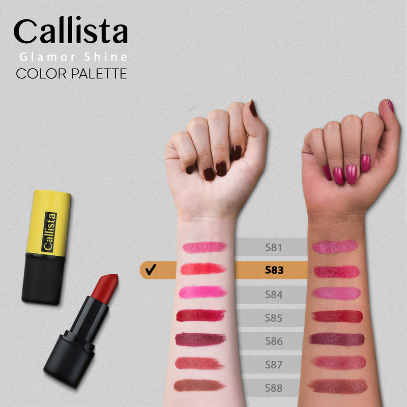 رژ لب جامد کالیستا مدل Glamor Shine شماره S83