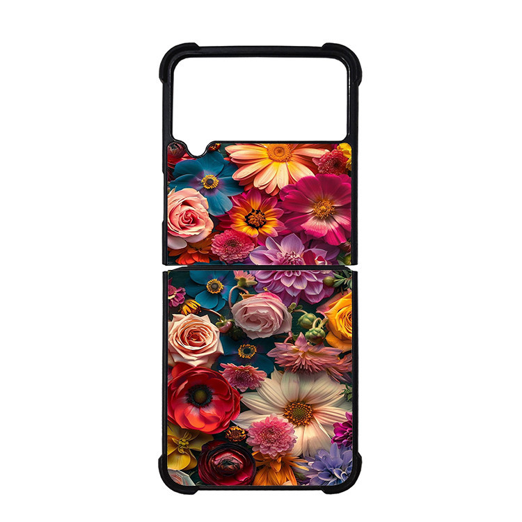 کاور گالری وبفر طرح گل مناسب برای گوشی موبایل سامسونگ Galaxy Z Flip4