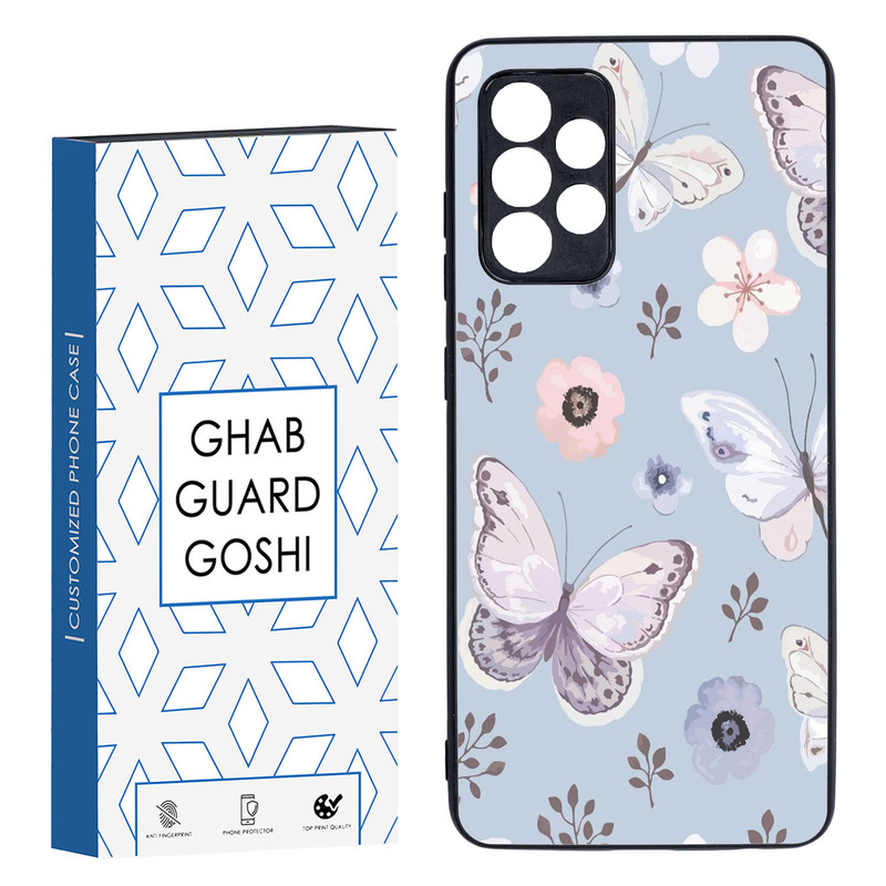 کاور قاب گارد گوشی طرح پروانه کد TPU-004 مناسب برای گوشی موبایل سامسونگ Galaxy A52