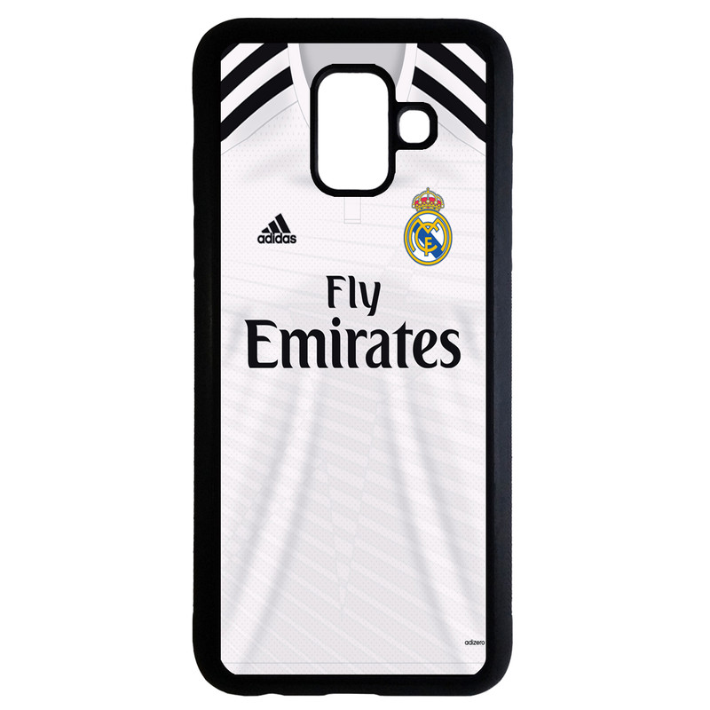 کاور طرح لباس تیم رئال مادرید کد 1105340 مناسب برای گوشی موبایل سامسونگ galaxy a6 plus 2018
