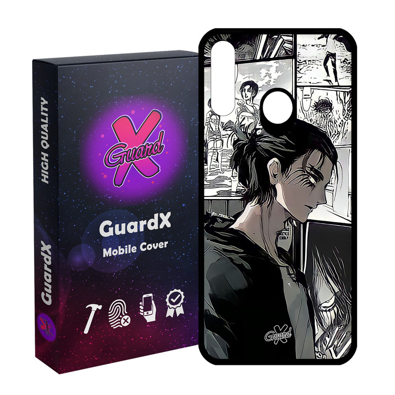 کاور گارد ایکس طرح Eren Yeager Anime مدل Glass10442 مناسب برای گوشی موبایل سامسونگ Galaxy A20s