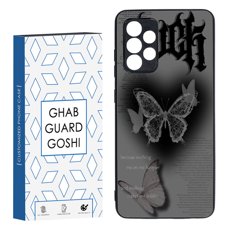کاور قاب گارد گوشی طرح پروانه کد TPU-184 مناسب برای گوشی موبایل سامسونگ Galaxy A52