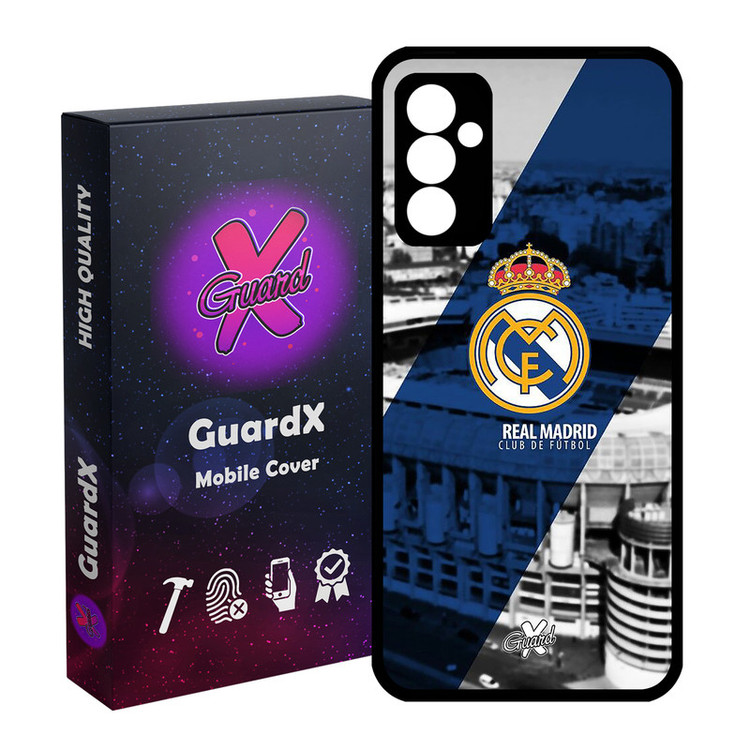 کاور گارد ایکس طرح Real Madrid مدل Glass10054 مناسب برای گوشی موبایل سامسونگ Galaxy A34 / A34 5G