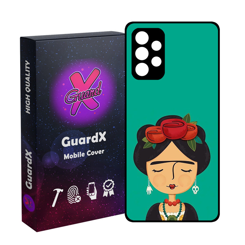 کاور گارد ایکس طرح دختر مدل Glass10783 مناسب برای گوشی موبایل سامسونگ Galaxy A53