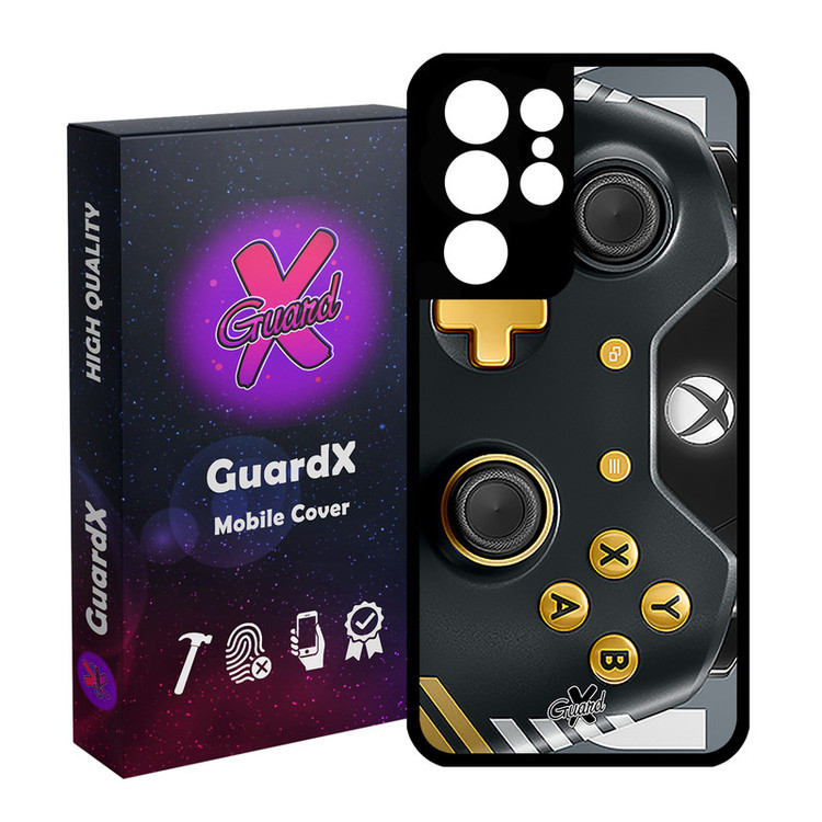 کاور گارد ایکس طرح XBox Conroller مدل Glass10090 مناسب برای گوشی موبایل سامسونگ Galaxy S21 Ultra