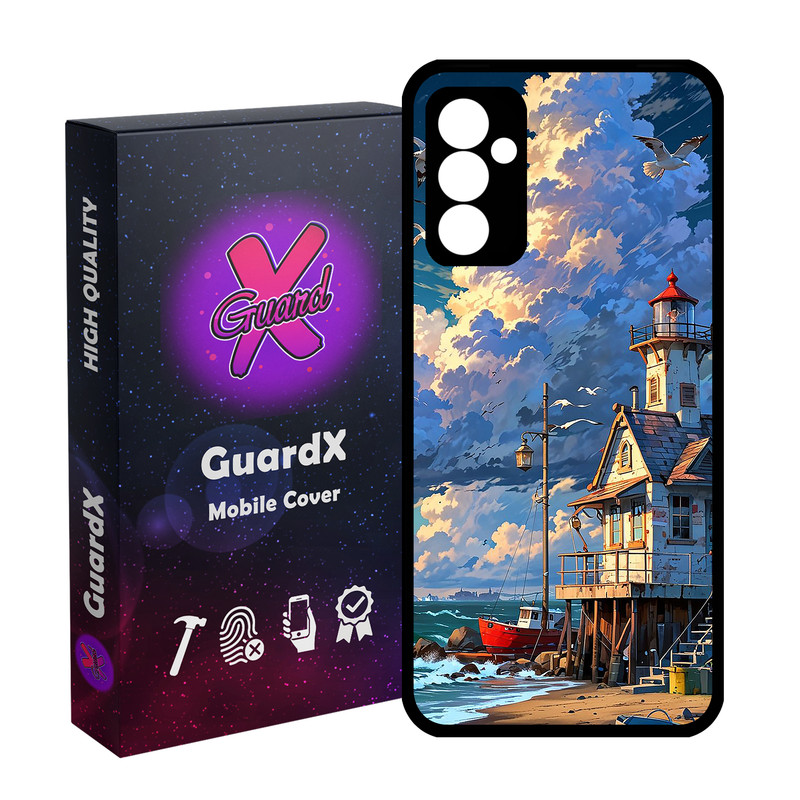 کاور گارد ایکس طرح ساحل دریا مدل Glass10773 مناسب برای گوشی موبایل سامسونگ Galaxy A55 / A55 5G