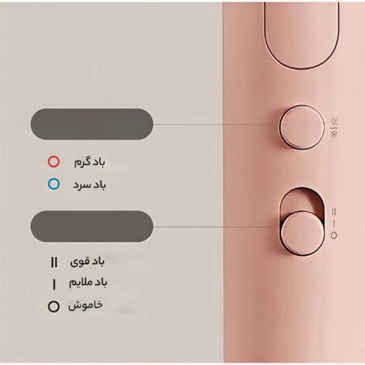 سشوار مسافرتی 1600 وات شیائومی مدل H101، موتور AC، وزن 566 گرم، المنت سرامیک، دارای سری متمرکزکننده باریک با ویژگی صافکنندگی، حجمدهندگی، با قابلیت باد سرد، فناوری تولید یون