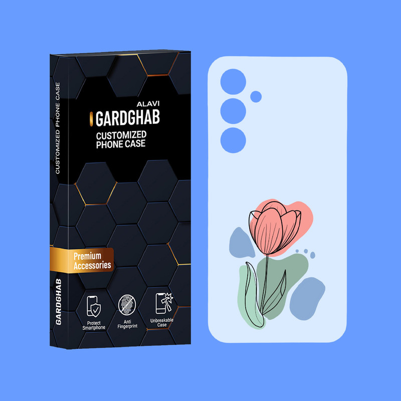 کاور گارد قاب علوی مدل گل مناسب برای گوشی موبایل سامسونگ Galaxy A55
