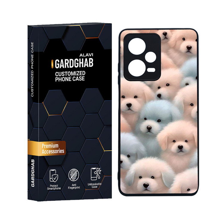 کاور گارد قاب علوی مدل دورژله ای فانتزی مناسب برای گوشی موبایل شیائومی Redmi Note 12 Pro 5G