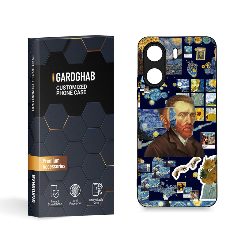 کاور گارد قاب مدل دورژله ای هنری مناسب برای گوشی موبایل شیائومی Poco C65 / Redmi 13c