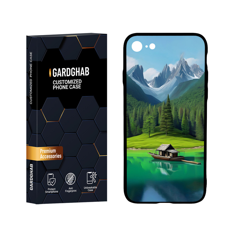 کاور گارد قاب مدل پشت گلس هنری مناسب برای گوشی موبایل اپل iPhone 7 / 8 / SE 2020 / SE 2022