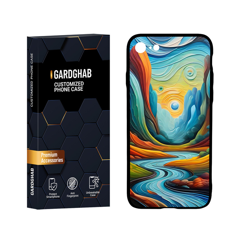 کاور گارد قاب مدل هنری مناسب برای گوشی موبایل اپل iPhone 7 / 8 / SE 2020 / SE 2022