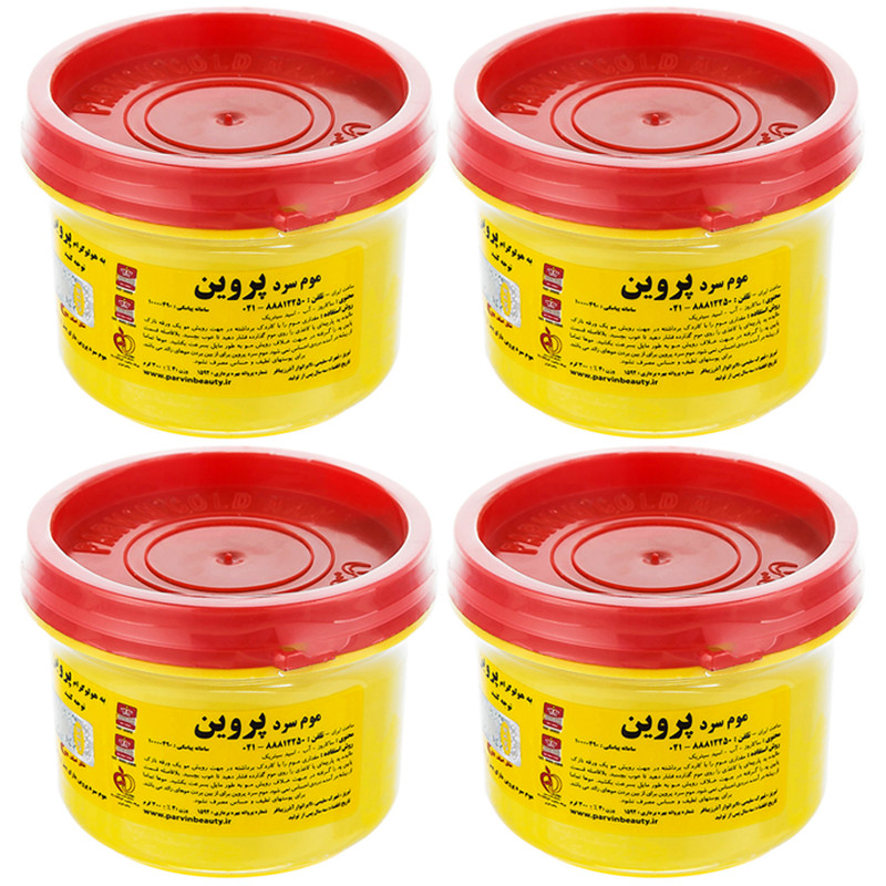 موم سرد پروین مدل HONEY حجم 300 گرم بسته 4 عددی