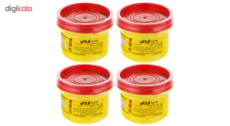 موم سرد پروین مدل HONEY حجم 300 گرم بسته 4 عددی