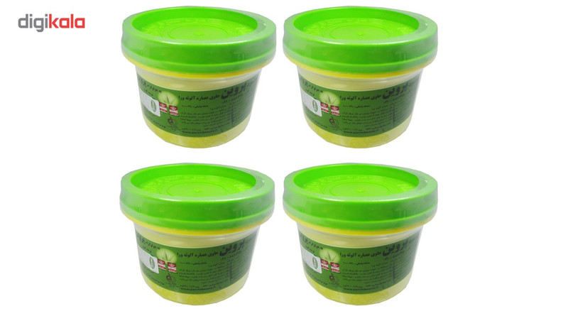 موم سرد پروین مدل Aloevera حجم 300 گرم مجموعه 4 عددی