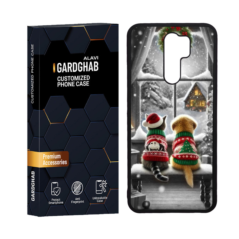 کاور گارد قاب علوی مدل دورژله ای هنری مناسب برای گوشی موبایل شیائومی Redmi 9 / Redmi 9 Prime