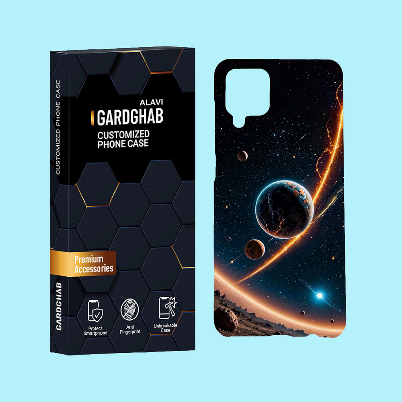 کاور گارد قاب علوی مدل کهکشان مناسب برای گوشی موبایل سامسونگ Galaxy A12