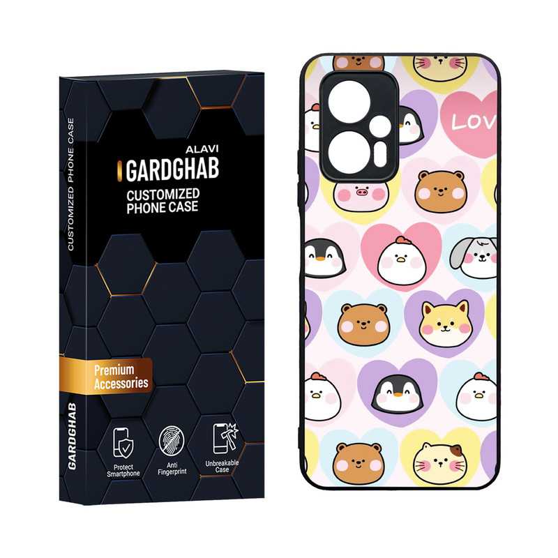 کاور گارد قاب مدل دورژله ای فانتزی مناسب برای گوشی موبایل شیائومی Poco X4 GT / Redmi Note 11t Pro 5G